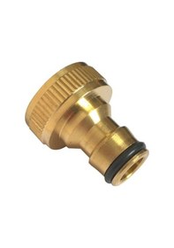 Resim Zcjb Helloworld 3/4 İnç Dişli Pirinç Musluk Adaptörü Bahçe Su Hortumu Hızlı Boru Bağlantısı -117602 