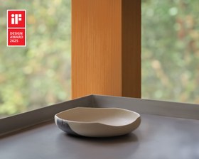 Resim Sand Black Shallow Bowl M 
