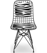 Resim Knsz kafes tel sandalyesi 1 li mazlum syhbonar sırtminderli ofis cafe bahçe mutfak 