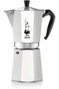 Resim Roses Store Bialetti - Moka Express: 18 Cups Ocak Üstü Espresso Pişirici - 810Ml - Gümüş Renk - Alüminyum Gövde 