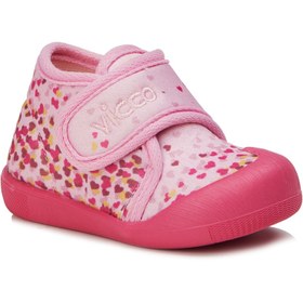 Resim Vicco Jungle Desenli Kız Ilk Adım Pembe Panduf 