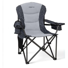 Resim Kingcamp Juniper Bel Destekli Ultra Konforlu Xl Kamp Sandalyesi L.grey Gri 