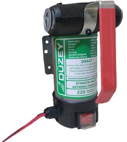 Resim Düzey 220 Volt Bypasslı Dk/litre:40 Lt. Mazot Aktarma Pompası 