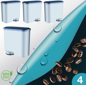 Resim Shuii Pure Kafe PH012 - Philips Saeco Aquaclean için 4 Adet Kahve Makinesi Su Filtresi 
