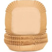 Resim 125PCS Için Silikon Yağ Kağıdı Hava Fritöz Gıda Silikon Yağı Sıcaklık Emici Kağıt Pasça Parçaları (Yurt Dışından) 