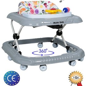 Resim Maxi Taxi Walking Müzikli Işıklı Yürüteç Gri 