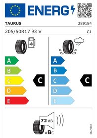 Resim Taurus 205/50R17 93V XL Ultra High Performance Yaz Lastiği 2025 