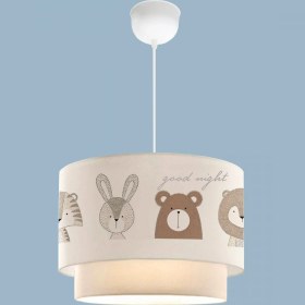 Resim Homing Kids Tavşan Desenli Kumaş Baskılı Çocuk Odası Sarkıt Beyaz 20 cm Yükseklik 30 cm Genişlik 