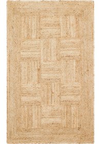 Resim Eko Halı Echo Ech 06 Natural Xw El Dokuma Naturel Jüt Hasır Halı - 80X200 