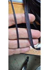 Resim Düz İp Perde 0.80 Mm Antrasit Renk 300 Cm En 280 Cm Boy Hazır Yassı Kalın Şerit İp Perde Antrasit 