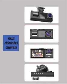 Resim Ilkeshop Ta-01 2.0 İnç Ekranlı 3 Kanallı Araç Kamerası 