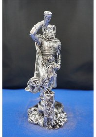 Resim Heimdall Heykel Biblo Tasarım 26 Cm Mitolojik Obje, Hediyelik Ve Ev Dekor Gümüş 