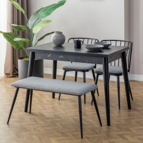 Resim Eymense Trio 2 Sandalyeli Benchli Mutfak Masa Takımı 