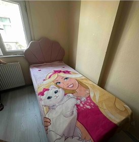 Resim Evsehomes Barbie Yatak Örtüsü Yastık Kılıfı 
