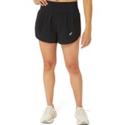 Resim Asics Road 3.5in Short Kadın Siyah Koşu Şortu 
