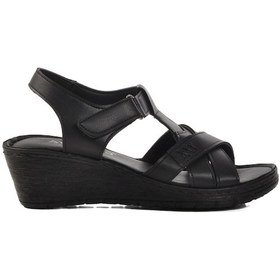 Resim Siyah Topuklu Kadın Sandalet 673572 Z Siyah 