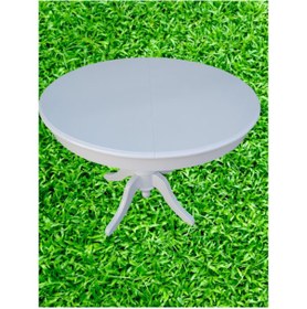 Resim Bengimobilya Baba Ihlamur Ağacı Ayak Açılır Masa 100 Cm Ahşap Mdf Parlak Beyaz 