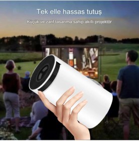 Resim EBRTECH Projeksiyon Cihazı 720P 120ANSI WiFi Bluetooth Taşınabilir Sinema Projektör 