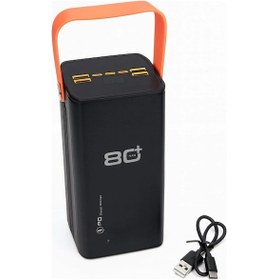 Resim Tek Yüksek Kapasiteli Powerbank 80000 Mah Hızlı Şarj Özellikli Çok Portlu Taşınabilir Şarj Cihazı Najmaddin 