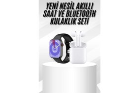 Resim Normadia Gümüş Kasa Akıllı Saat ve Kulaklık Seti, Zarif ve Çok Fonksiyonlu 
