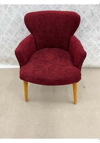 Resim Venqm Teki Berjer Koltuk Ofis Bekleme Koltuğu Kuaför Bordo 