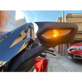 Resim Honda Forza 250 Ayna Koruma Siyah 