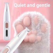 Resim LED Pet Grooming Makası USB/Pil Gücü ile - Sessiz, Güvenli Düşük Gürültülü Elektrikli Tırnak Kesici, USB Güçlü Köpek ve Kedi Makasları Uzun Ömürlü Pil ile, Ev veya Profesyonel Bakım için - Yavru Köpekler, Yavru Kediler, Küçük Köpekler, Kediler, Köpek Makasları için İdeal, Şık Tasarım, Dayanıklı Yapı, Hayvan Bakıcıları, Köpek Tırnak Makası ile Lazer, Küçük Köpekler için Köpek Tırnak Makası, Köpek Tırnak Makası Lazer, Köpek Tırnak Makası, Köpek Makası, Köpek Aksesuarı, Köpek Bakım Ekipmanı 