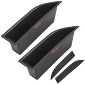 Resim Anjiexun Ön Sıra Kapı Yan Depolama Kutusu Kol Dayanağı Telefon Kabı 