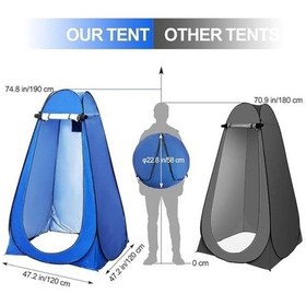 Resim Otomatik Kamp Giyinme Çadırı 