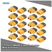Resim Kosona Amass Xt60h Pilotsuz Batarya Konnektör Seti - 10 Çift, Rc Modeller İçin Yüksek Akım Dayanıklılığı 