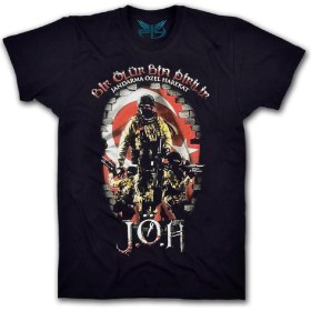 Resim Fly Tshirt Jandarma Özel Harekat Erkek Kısa Kollu T-Shirt - Siyah 