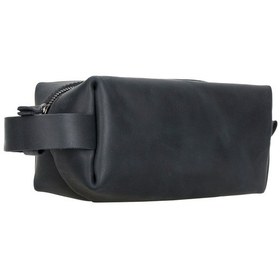 Resim Eve Deri Makyaj Çantası Medium AA1 Siyah 