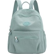 Resim Kadın Yüz Moda Sırt Çantası-su Mavisi Deniz Mavisi Mavi 