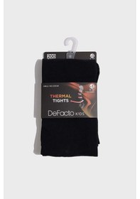 Resim Defacto Kız Çocuk Termal Külotlu Çorap G5274a8nsbk23 Siyah-bk23 