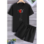 Resim Uzay Temalı Şort T-Shirt Eşofman Takımı 