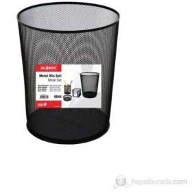 Resim Globox Metal Siyah Ofis Seti 4'Lü 