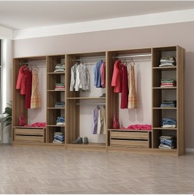 Resim Minar Kale 8 Bölmeli 4 Ç Giyinme Dolabı Dore 190cm 