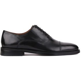 Resim Shoetyle - Siyah Deri Bağcıklı Erkek Klasik Ayakkabı 250-2030-783-siyah 