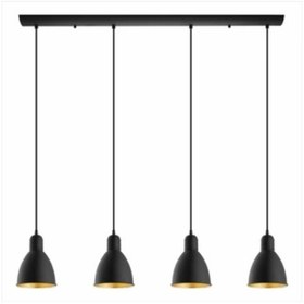 Resim Mylights Rustik Vintage Dörtlü Masa Üstü Sarkıt Avize 100 Cm 