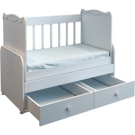 Resim Patiko Furniture Sahra 850 2 Çekmeceli Beşik (60X120) Beyaz 