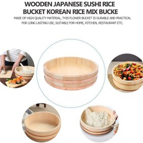 Resim SUSHİSEPETİ Sushi Pirinç Dinlendirme Küveti ( Bambu) 520mmx120mm(E:52CM X Y:12 CM) 