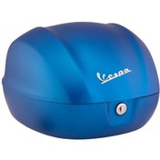 Resim Vespa Primavera/Sprint Mat Mavi Top Case-Çanta 32 LT (Blu Vivace, Blue 297/A) / PIAGGIO 