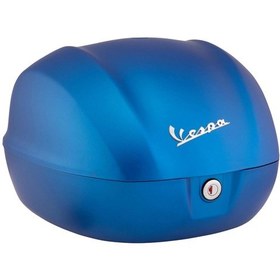 Resim Vespa Primavera/Sprint Mat Mavi Top Case-Çanta 32 LT (Blu Vivace, Blue 297/A) / PIAGGIO 