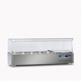 Resim Dampak Soğutmalı Set Üstü Salad Bar 5 Küvet 120 X 35 X 40 Cm 