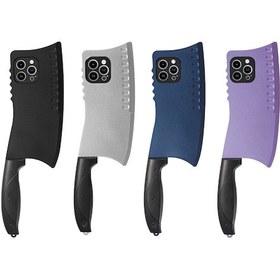 Resim Cbtx iPhone Uyumlu 14 Pro Simüle Mutfak Bıçağı Tpu + Pc Telefon Kılıfı 