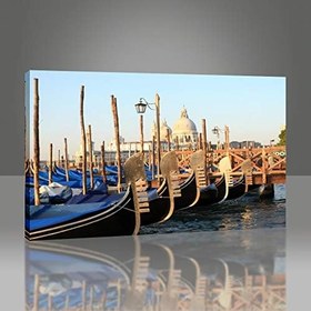 Resim Arty Tablo Iskeledeki Gondollar Tablo Amz-Imb011-X 60X40 