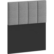 Resim Mobpazar Capella Baza Başlığı 90X100 cm Antrasit Tek Kişilik 