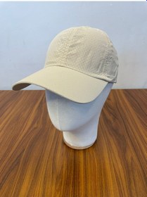 Resim Hamze Mikro Paraşüt Delikli Kumaş Yazlık Unisex Beyzbol Cap Şapka Bej 
