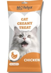 Resim Mofelya Yüksek Proteinli Tavuklu Krem Kedi Ödül Maması 15 Gr 4'lü 