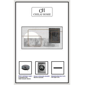 Resim Grasva Gri 60x100 Cm Banyo Paspası Djt Renkli 